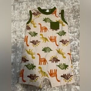 PL Baby Dinosaur Print Baby Sleeveless short Romper size 6M